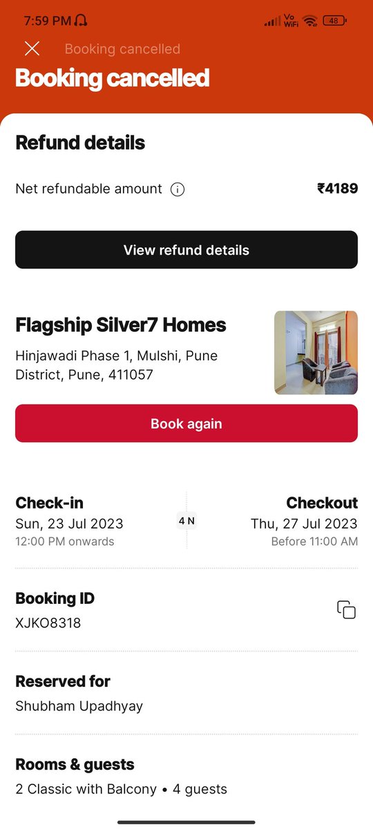u_shubh123's tweet photo. @riteshagar @oyorooms After my last compliant against the booking ID: XJKO8318 , I was assured again that my issue is being looked into on priority and it will take another 14 days to resolve.
Just wanted to know how much time you exactly need to complete the refund process. https://t.co/7jZ8ojlM51