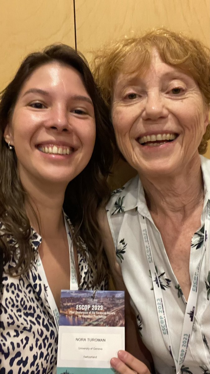 Noras always gather at conferences! @NoraNewcombe 👯‍♀️ Missing @NoraMRaschle #ESCOP2023