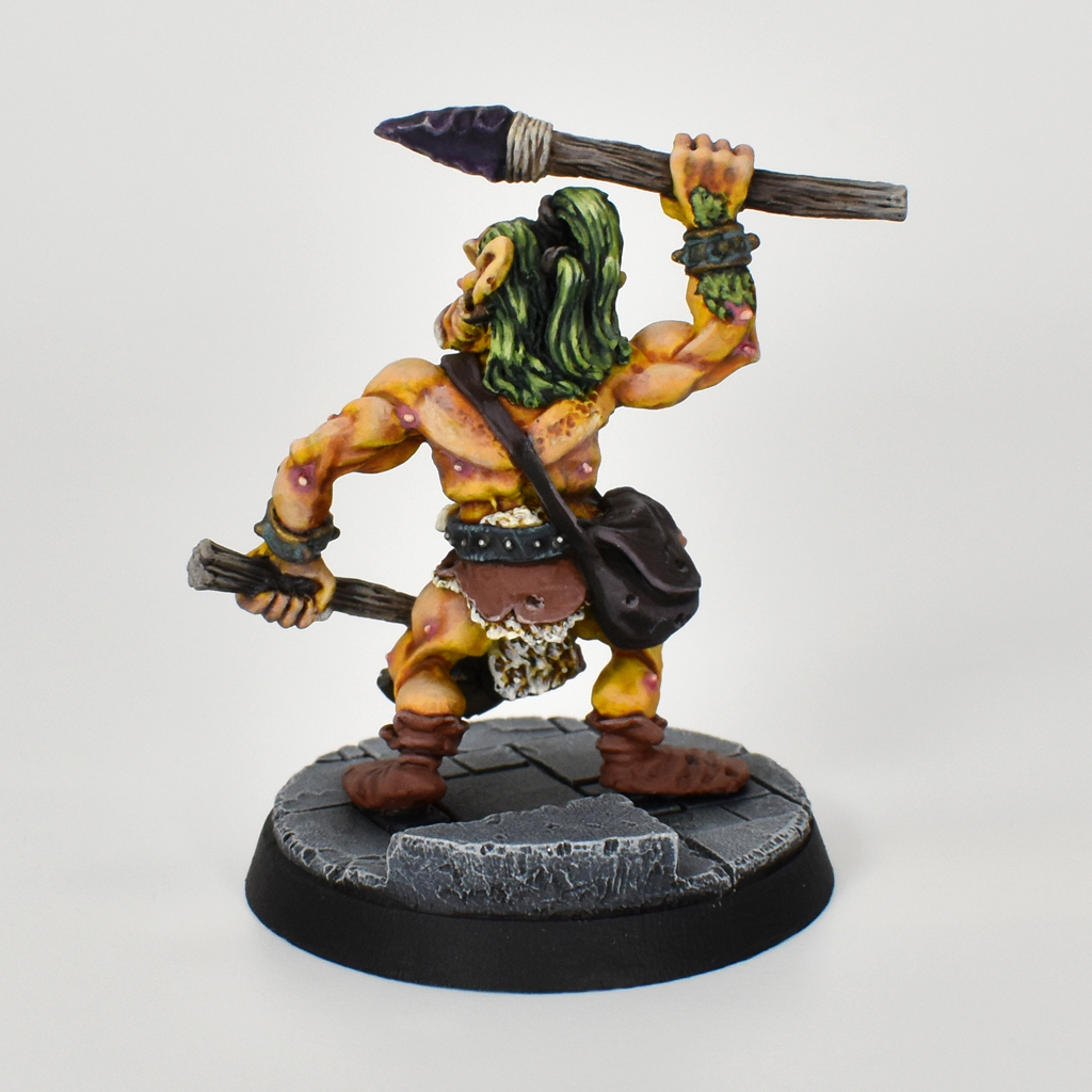 Citadel ADD57 Ogre.

Painted in scheme inspired by the old LJN toy, which it turns out, was accurate to the AD&D Monster Manual description!  😬

#citadeladd #oldhammer #advanceddungeonsanddragons #miniaturepainting