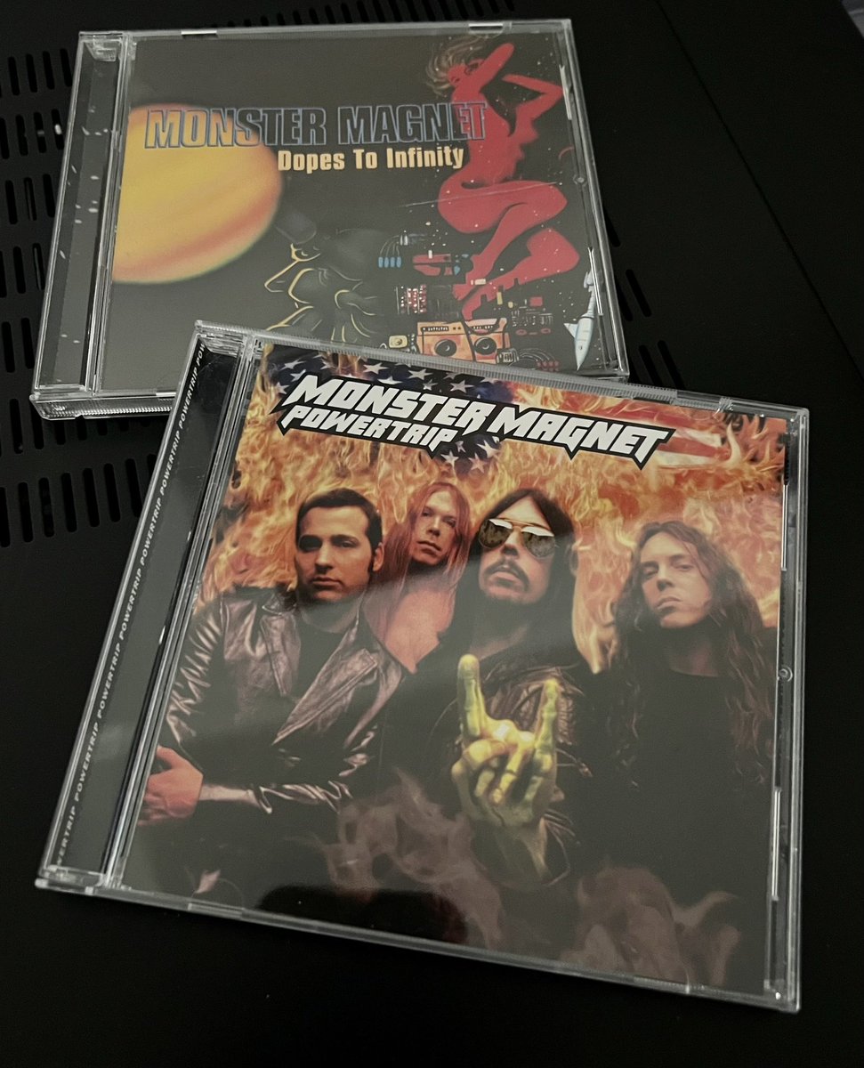 MoKnowsMetal's tweet photo. ‘Powertrip’ is probably the bands best album as well as being their most admired. While ‘Dopes to Infinity’ may be the greatest space/psych rock album of all-time! Favorite? Best tracks? No wrong answers as their both amazing records!
#MonsterMagnet
#DopesToInfinity
#Powertrip https://t.co/sg8w39rSE7