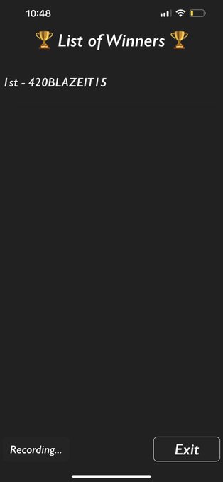 420blazeit your the winner of the raffle!! Xoxo https://t.co/mnfaz0dJtL