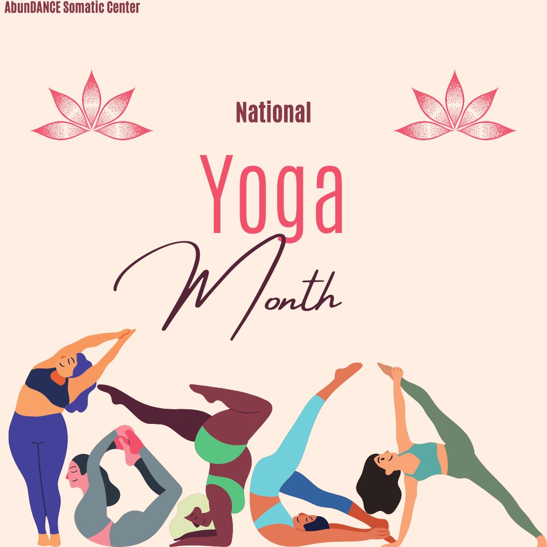 September is National Yoga Month! #yoga is more than the physical asana practice. Yoga is so much more. 
#abundancesomaticcenter #yogainspiration #nationalyogamonth #yogaeverywhere #yogaeveryday #yogateacher #yogaforlife #yogaforall #yogaforallbodies #nationalyogamonth2023