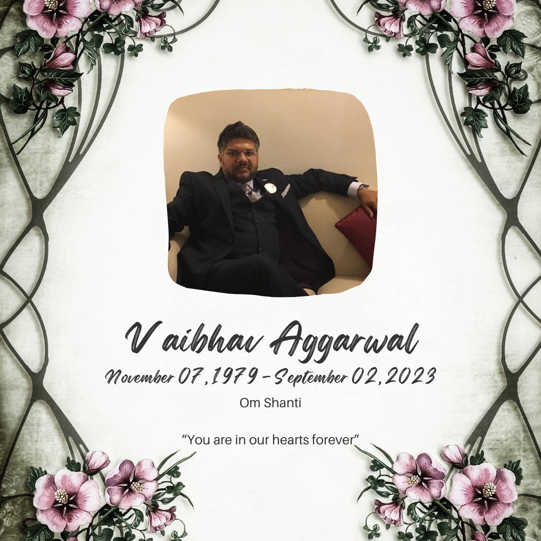With a very heavy heart, I am writing this, that our dear Vaibhav, has fought a 7-week battle in an unfortunate incident and left on his next journey. We are sharing a link to a page where you can all write the messages you would want to tell him.

remembr.com/en/vaibhav.agg…