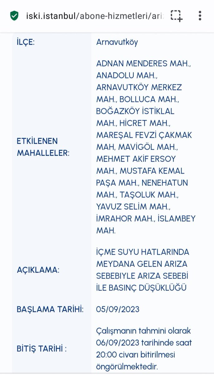 MxRuzgar's tweet photo. Koskoca İstanbul büyükşehir belediyesi @istanbulbld @ekrem_imamoglu  @IBBcozummerkezi 
Arnavutköy ilçesinde dün gece 22.25'te kesilen su için tamir çalışma bitimine bugün sabah 09.00 demişti, https://t.co/7BWDZbp4SH