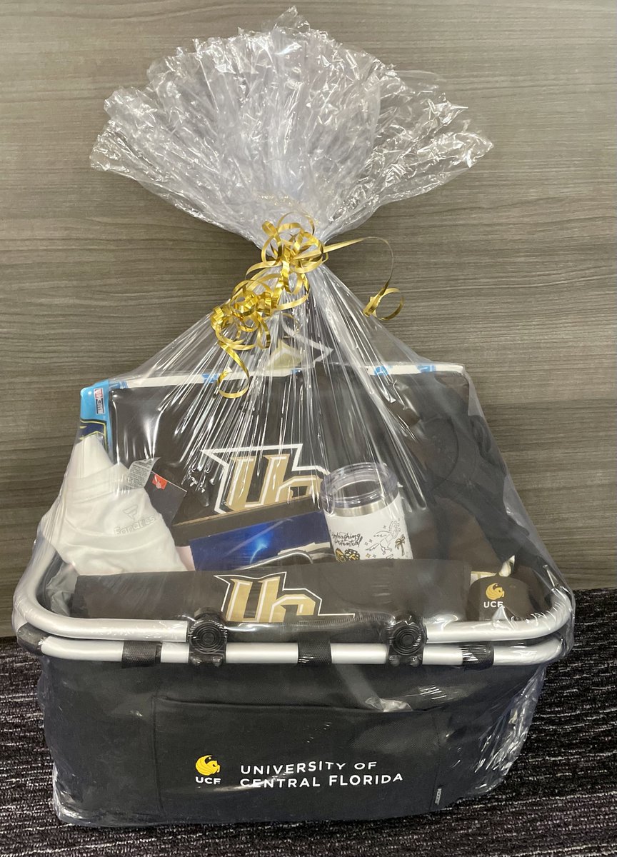 Thank you, <a href="/UCF/">UCF</a> for your raffle prize donation! A lucky winner at our upcoming Celebrity Footgolf and Golf Tournament, presented by <a href="/IOAUSA/">Insurance Office of America</a> is about to celebrate the Knights in STYLE with these new shirts, water bottle, seat cushion and more! #GKCO