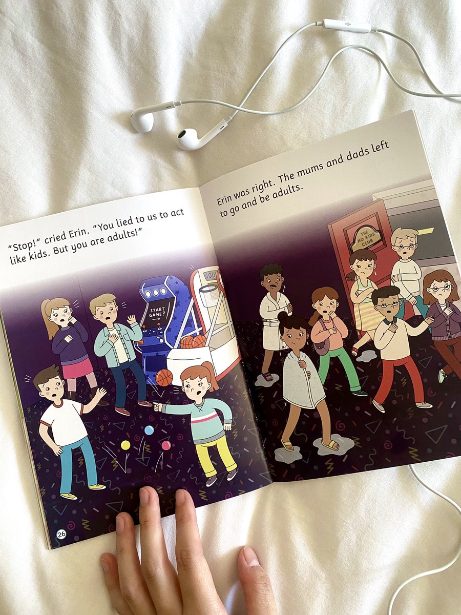 📖 It’s National Read a Book Day! 📖 Here’s one of my favourite book spreads to celebrate, with the funkiest floor ever 🌀(featured in The No Kids Club from <a href="/BooklifePubLtd/">BookLife Publishing</a>) #illustration #childrensillustration #kidlitart