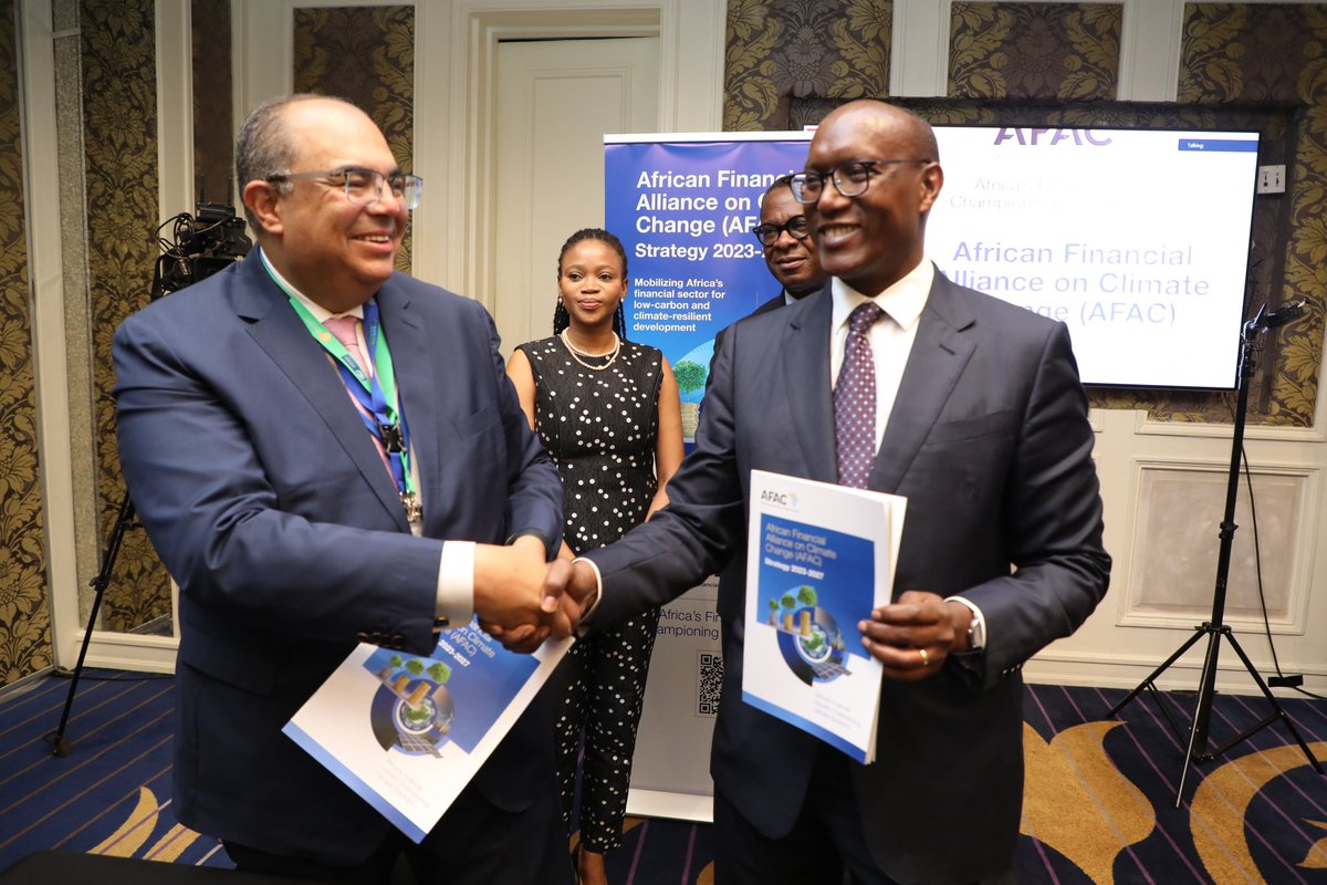 Today I was delighted to join @AfDB_Group's launch of the African Financial Alliance on Climate Change (AFAC) in partnership with GFANZ, which I chair for the African network. @AfClimateSummit has shown that finance ultimately is about a race against time.