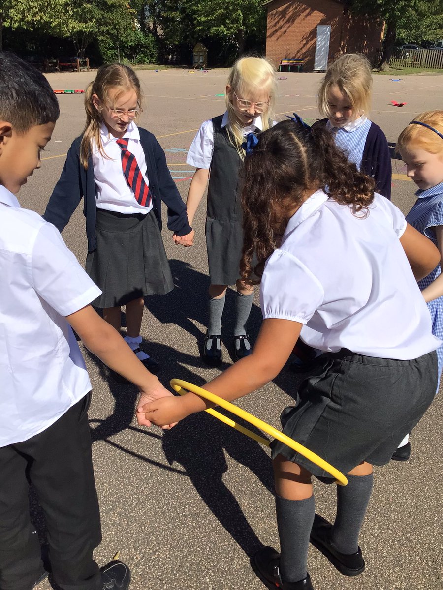 What great resilience we showed by Walnut class! We all managed to climb through the hoop and pass it around the circle…even Mrs Wright!