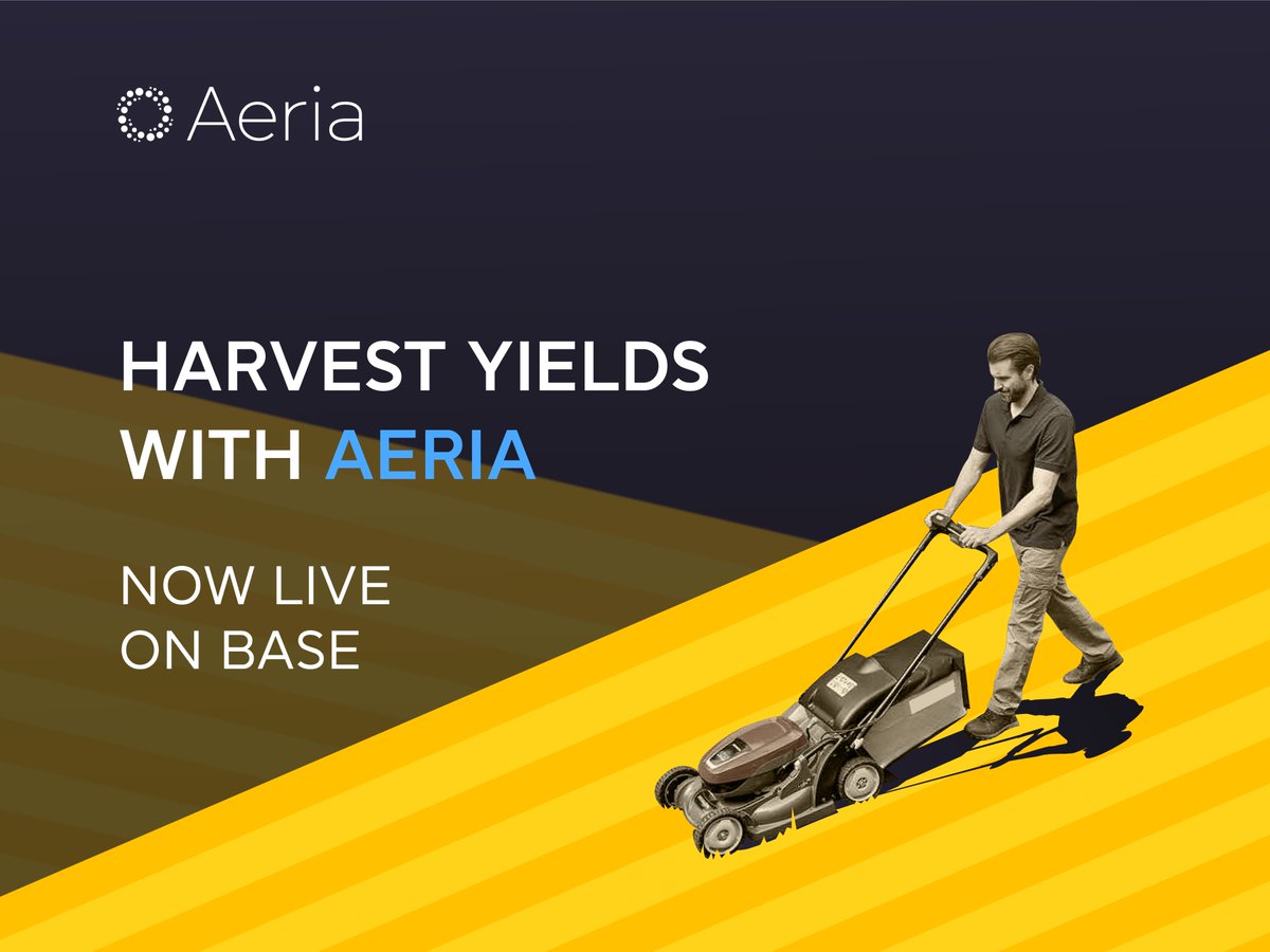 Aeria Finance (@aeriafinance) on Twitter photo Time to exit the stealth mode.
Meet the first automated exotic trading strategy on <a href="/BuildOnBase/">Base Build</a> โย $BTC one-touch strategy by Aeria ๐ฅ
โ
APY: 31.5%
โ
Deposit asset: #USDC
โ
Underlying asset: #BTC
โ
Yields paid in $USDC
Jump in the train of yields ๐ aeria.finance Time to exit the stealth mode.
Meet the first automated exotic trading strategy on <a href="/BuildOnBase/">Base Build</a> โย $BTC one-touch strategy by Aeria ๐ฅ
โ
APY: 31.5%
โ
Deposit asset: #USDC
โ
Underlying asset: #BTC
โ
Yields paid in $USDC
Jump in the train of yields ๐ aeria.finance