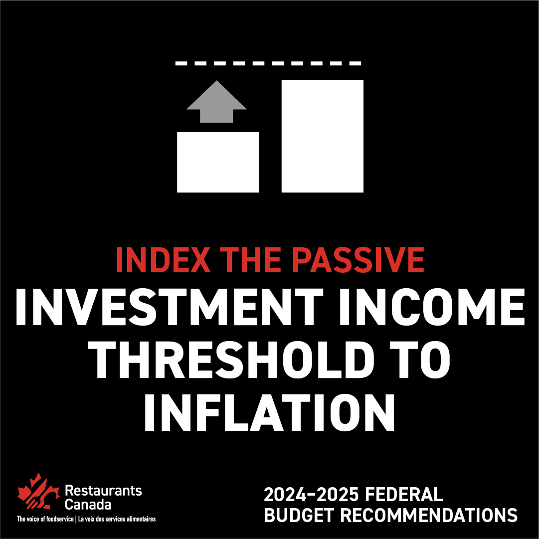 Today, only $50k in passive income can be kept in a business before higher tax rates apply. Increasing this limit to keep up with inflation will encourage restauranteurs to invest in their businesses &amp; grow their operations, without raising their tax load.
bit.ly/47uC26X