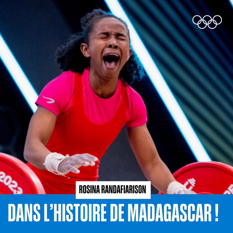jeuxolympiques's tweet photo. Historique ! La 1ère médaille mondiale pour Madagascar dans une discipline olympique.🇲🇬 🏅

Ou l'exploit de Rosina Randafiarison qui, en soulevant 77kg aux Mondiaux d'haltérophilie de Riyadh, est entrée dans l'histoire sportive de son pays. Bravo !👏

@iwfnet I @AFCNOlympique