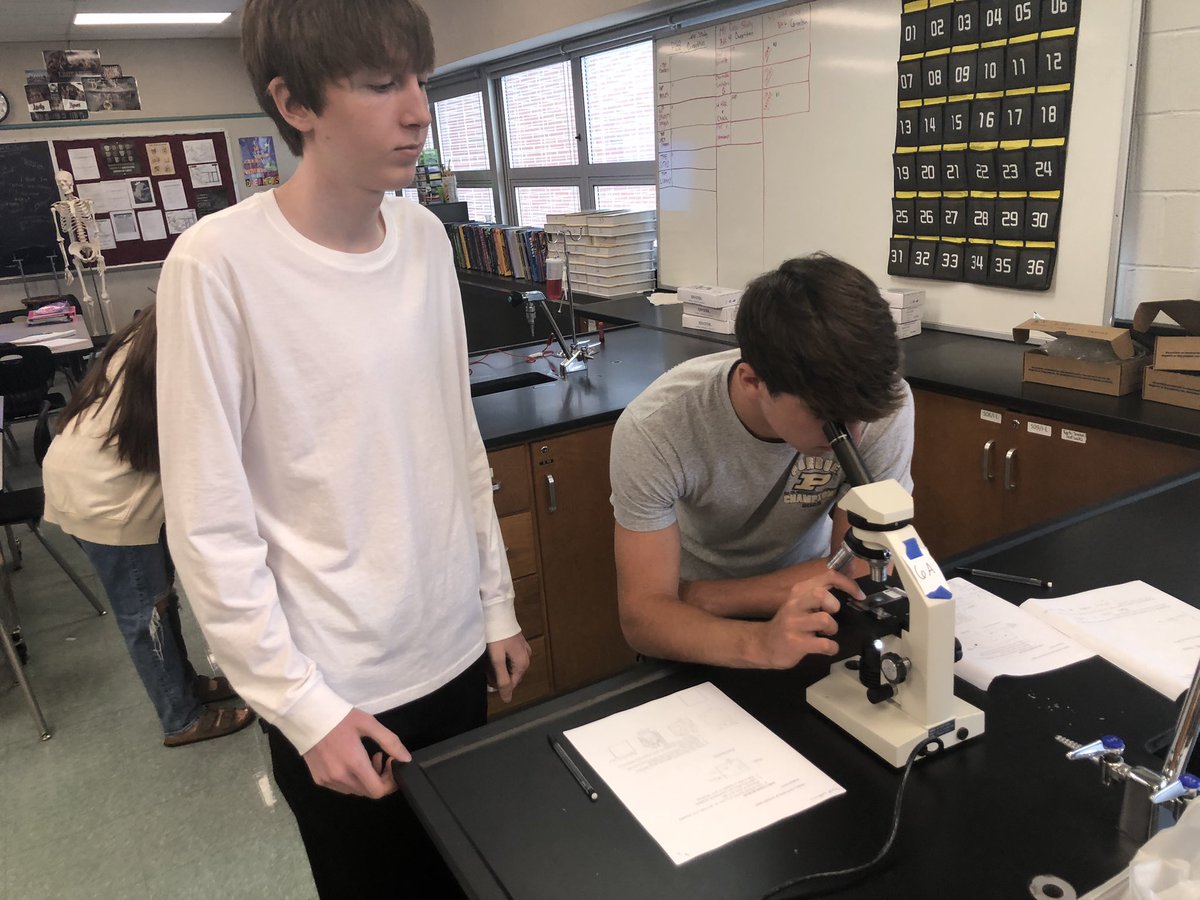 edwardsclass108's tweet photo. Biomed students practiced drawing blood and describing differences in various blood disorders using the microscope. #labday #blooddraw #pltw #pbs @PurdueINMaC https://t.co/B3RTi4ZqwP