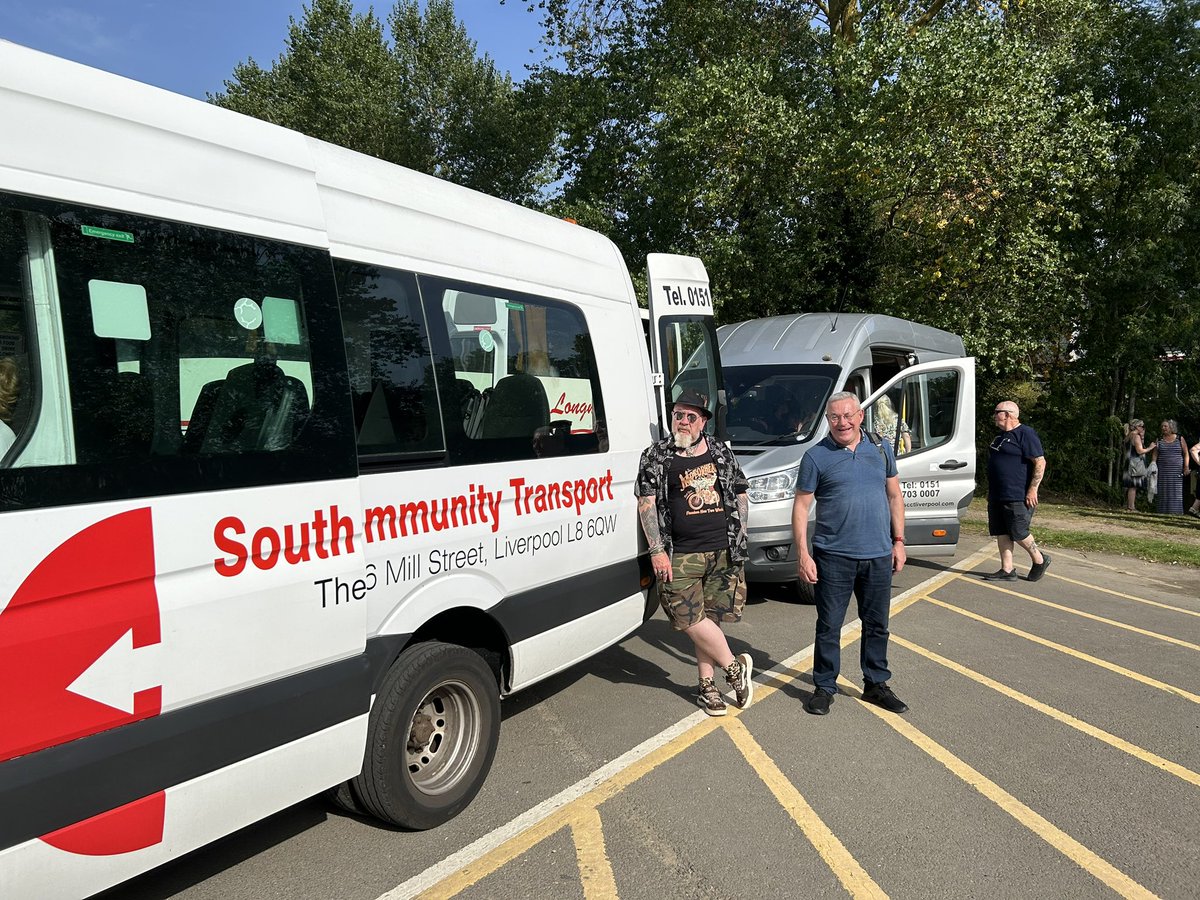 Aye, it was a grand day out and big love to South Liverpool Community Transport for getting us there and back