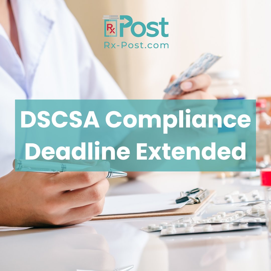 Rx_Post's tweet image. 📅 DSCSA enforcement gets a one-year extension, giving more time to ensure safety and compliance! Read more on RxPost&apos;s latest blog hubs.ly/Q021bjkG0

#TwitteRx #pharmacy #pharmacist #pharmacytechnician #rxpost #communitypharmacy #dscsa #fda #pharmadistribution #pharma