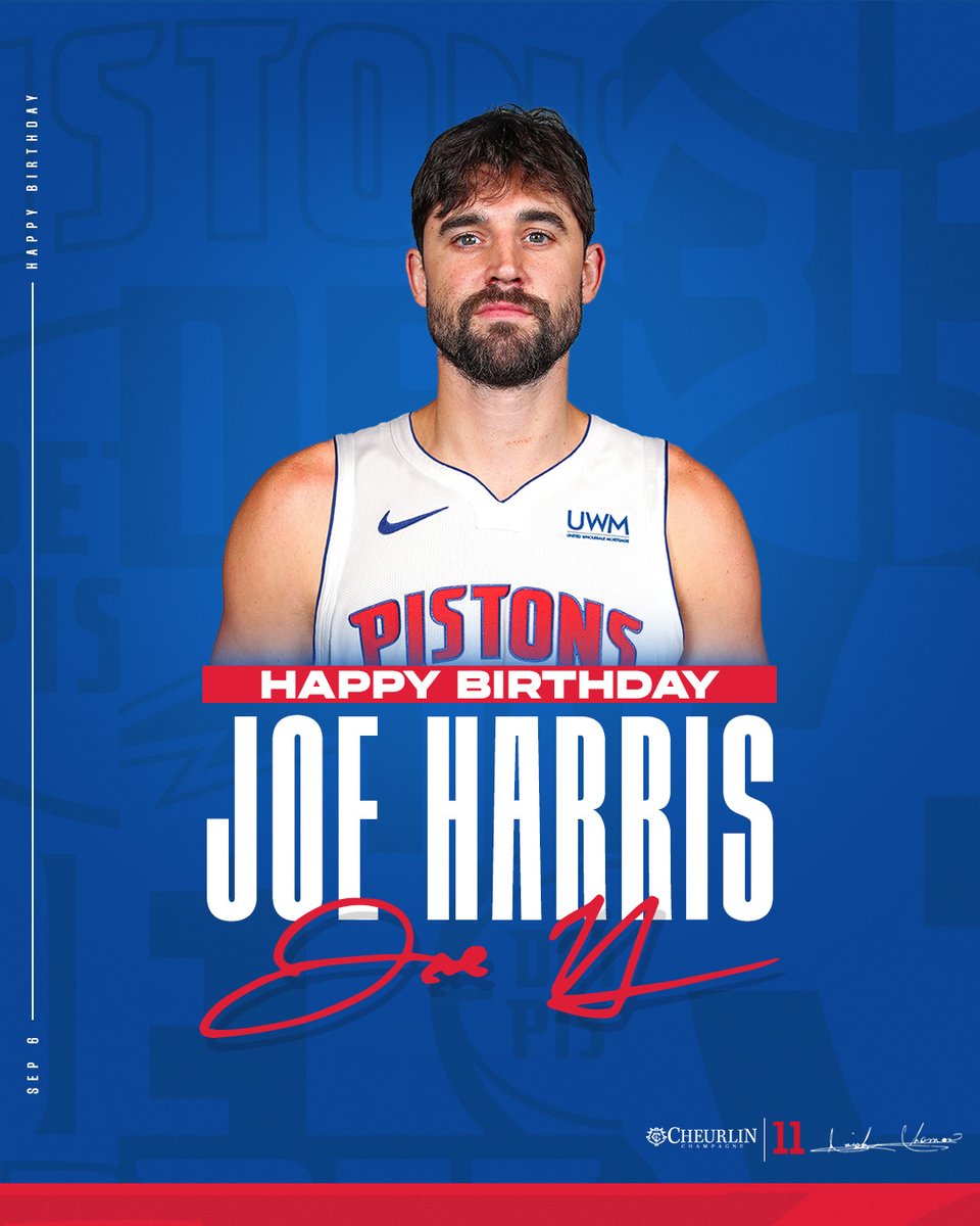 HBD Joe... excited to call you a Piston @Cheurlin1788 | #Pistons