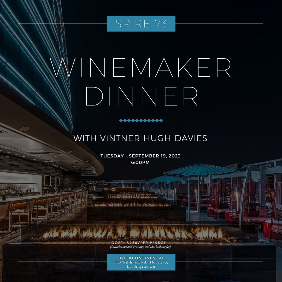 Schramsberg's tweet photo. An Evening of Wine, Food, and Skyline Views at Spire 73. See you soon Los Angeles!!
🍷🌆🥂🌟🍾
Get your tickets here:
https://t.co/cMlVnb0VyY
#schramsberg #daviesvineyards #winemakerdinner #spire73 #losangelesevents #losangeleseats #ladinner #wineandfood #laevents https://t.co/3kLzhM65T0