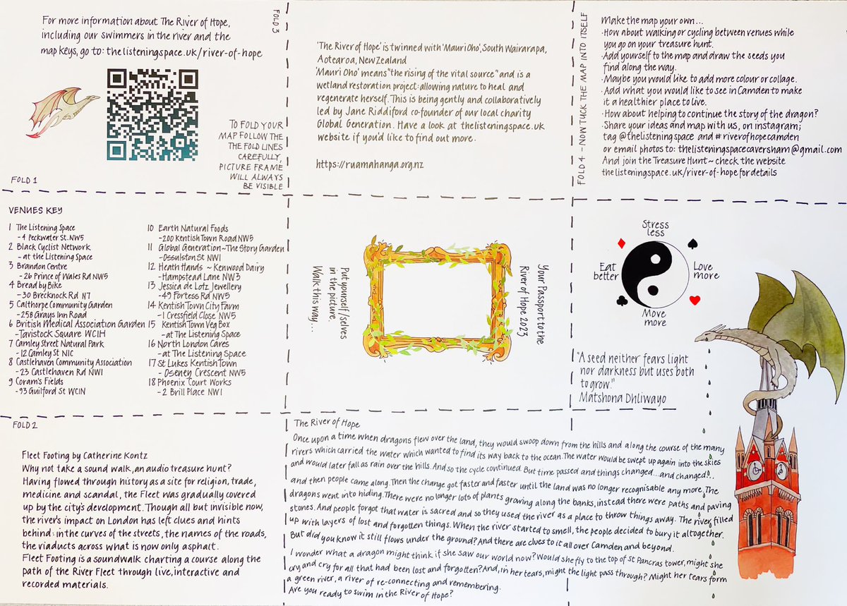 🌿River of Hope 2023🌿

<a href="/phxcrtworks/">Phoenix Court Works</a> partner, <a href="/ghealthspace/">The Listening Space</a> have organised The River of Hope 2023 this September which coincides with Open House London.

6th - 17th September with the main celebration day on 9th if you want to come along this weekend!

lnkd.in/eZC2DU-F