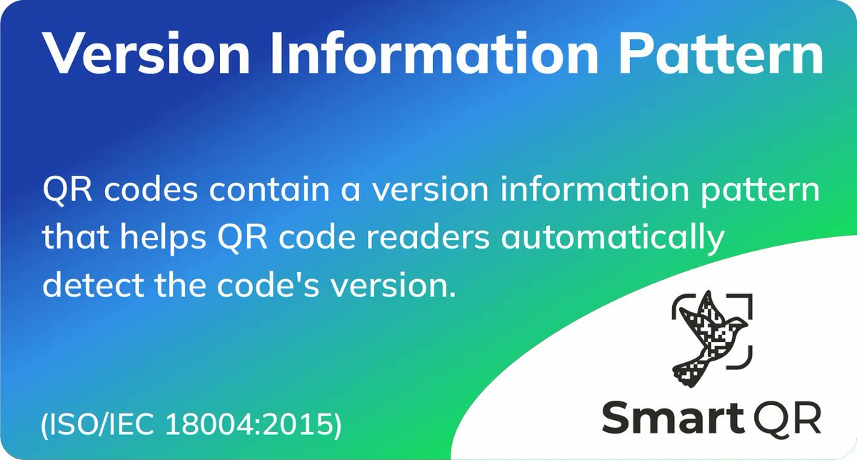 e_SmartQR's tweet image. Learn how QR code readers interpret the version information! 
#QRVersionPattern #SmartQR #AutomaticDetection