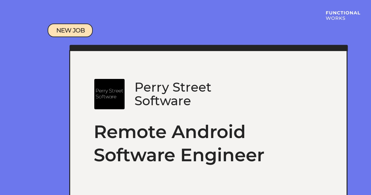 Job Opportunity 🔥 💼 Remote Android Software Engineer 🏢 Perry Street Software 💰 $80K - 135K 🖥️ Work with Java, Ruby & Android Check out the details and apply now 👇 functional.works-hub.com/jobs/remote-an… #remotework #remotejobs #java