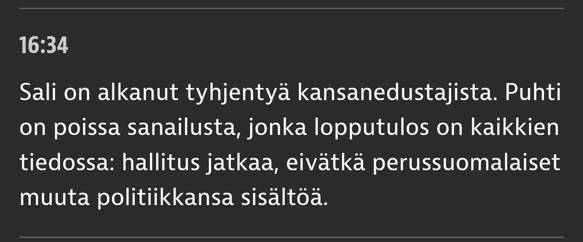 Tämä on hyvä tiivistys ILssä