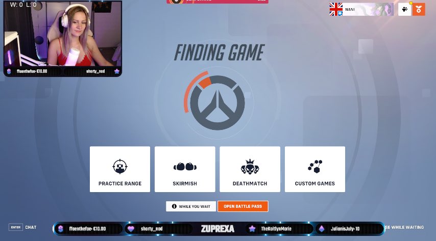 zuprexaow's tweet photo. Live on TWITCH! 💕
Won’t miss ANY chat messages, come PROVE ME WRONG! 

-

#GirlGamer #Overwatch #kickstream #LiveStream #TwitchStreamer #StreamersConnected #SmallStreamerCommunity https://t.co/yzb1gIvUV4