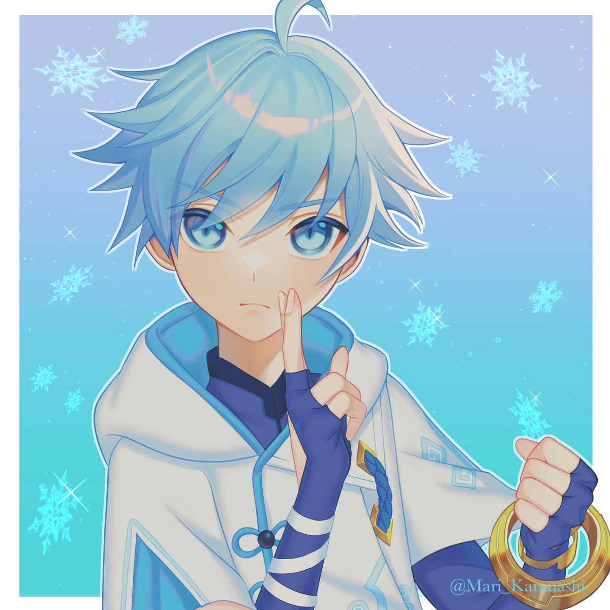 重云|ちょううん 「#重雲生誕祭2023  #Chongyun #重雲 お誕生日おめでとう!! 」|カラナシ マリのイラスト