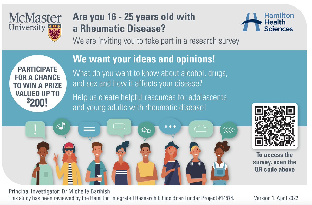Attention 16-25 year olds with rheumatic disease! We want your opinions!