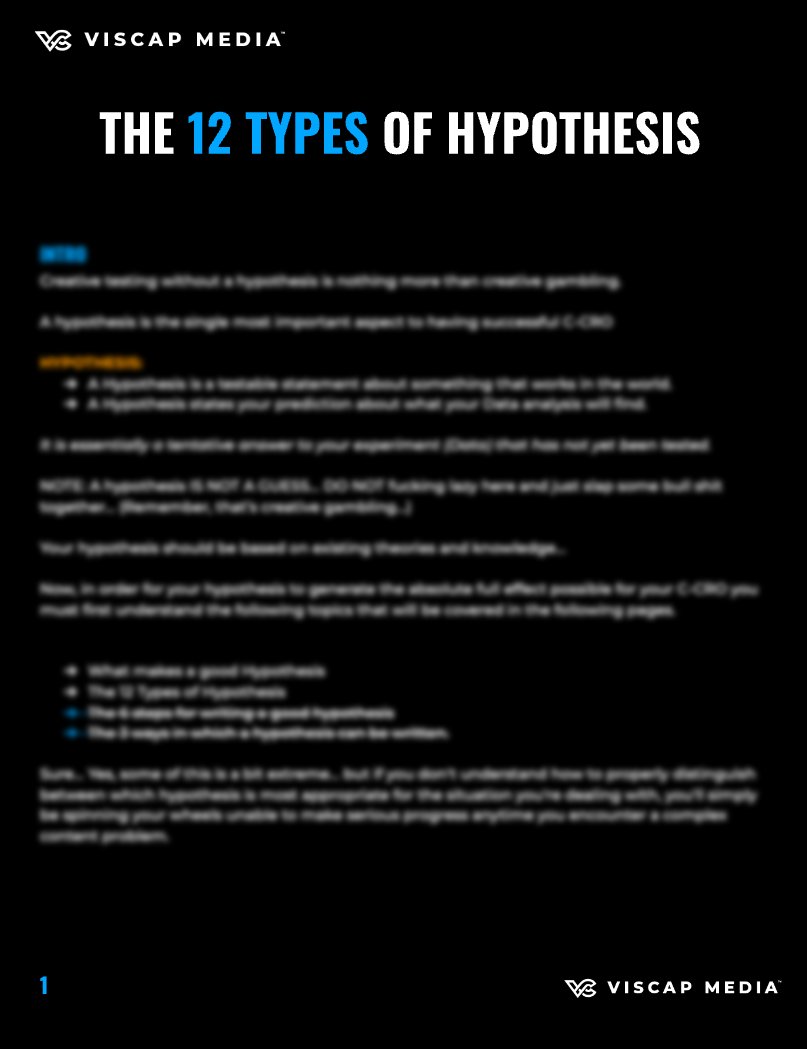 viscaptyler's tweet photo. ❌ STOP making tons of variations or 1000x hook tests

✅ START forming hypotheses behind every ad you test

Why? 

To be in control. To gather the MAX amount of data from your tests. 

Like &amp; Comment '"TEST SMART"

&amp; I'll DM the #12 types of hypothesis.

Must follow to DM. https://t.co/ELFZG2ji7I