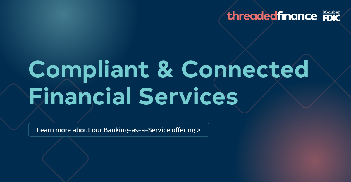 bank_thread's tweet photo. Untangle business complications with #banking and #lending made for businesses and people like you. Learn how Thread provides all the resources to execute your big idea at https://t.co/7bHZWklO5o.

#DigitalBanking #FinancialServices #EmbeddedBanking https://t.co/A6UNqeFwWN