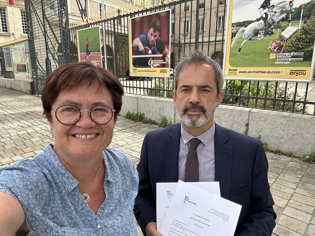 Dépôt officiel de notre liste aux élections #sénatoriales , liste soutenue par <a href="/ps_49/">PS 49</a> <a href="/PlacePublique49/">Place Publique 49</a> et les communistes du Maine et Loire . 
Un seul mot d’ordre : Faisons équipe pour nos territoires ! 
Cette liste est l’opportunité d’avoir un maire rural au sénat pour le 49