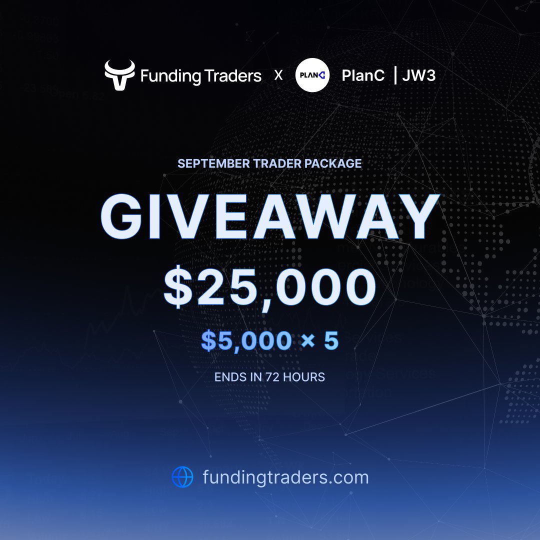 PLANC77's tweet photo. Herkese selamlar arkadaşlar 🫡 

Yeni bir çekilişle karşınızdayım. 

@Funding_Traders sponsorluğunda toplamda 5 kişiye 5.000$ fon hediye ediyoruz. 

Yapmanız gerekenler ; 

▪️ @PlanC_X / @Funding_Traders / @StanFXTrading hesaplarını takip et. 

▪️ Yoruma 3 arkadaşını etikle. 

▪️ Bu tweeti beğen ve rt at. 

▪️ https://t.co/72NRbkA4Ak Telegram kanalıma katıl ve yorumlarda paylaş. 

⏳ Sonuçlar 72 saat sonra açıklanacaktır. 

Hepinize bol şans 🏄🏻‍♂️