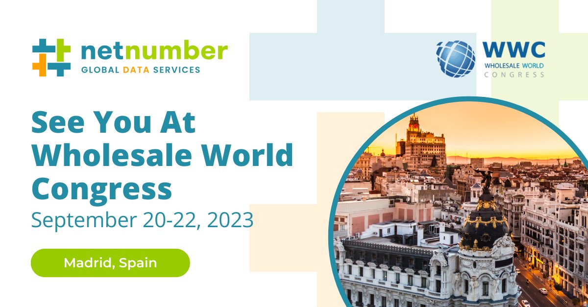 NetNumber's tweet image. 🇪🇸 Will we see you in Madrid on Sept 20-22 for the Wholesale Congress @Telecombgroup?

Contact us to meet with our team onsite and learn more about our innovative services: 
go.netnumber.com/meet-our-team-…

#telecomevent #wwc2023