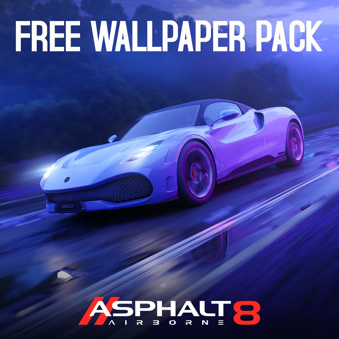 Dear racers, we've got a treat for you! 🎁 Introducing our exclusive Asphalt  8 Wallpaper Pack – a collection of stunning visuals that'll bring the  thrill of the track to your mobile, image size:1080x1080