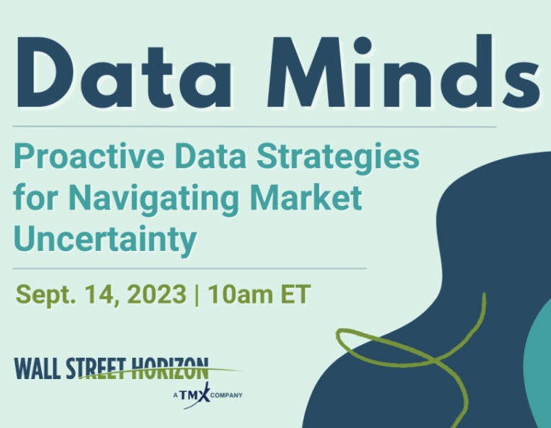 Join me next week for the next installment of <a href="/WallStHorizon/">Wall Street Horizon</a> Data Minds!

Title - Proactive Data Strategies for Navigating Market Uncertainty

When - September 14th, 10a ET
Signup Link - linkedin.com/events/datamin…