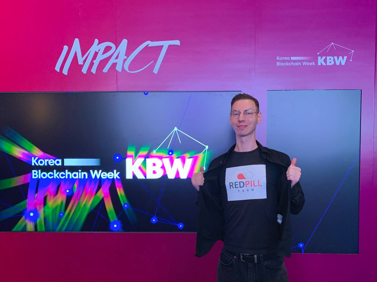 🚨 Red Pill is in the heart of Asia's premier blockchain event - <a href="/kbwofficial/">KBW2026</a> 🇰🇷

🗳 If you are here, we have the great opportunity to meet. Contact us t.me/redpillbd.

Follow our news: redpilldev.tech

#KBW2023 #redpill #BLOCKCHAIN