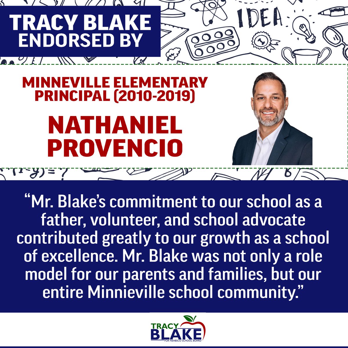 🚨🚨 ENDORSEMENT ALERT 🚨 🚨

This endorsement holds particular significance for me, as it marks the genesis of my journey in educational advocacy. <a href="/ProvenPrincipal/">Nathaniel Provencio</a> has been instrumental in teaching us parents the art of empowerment, a lesson for which I am eternally grateful.