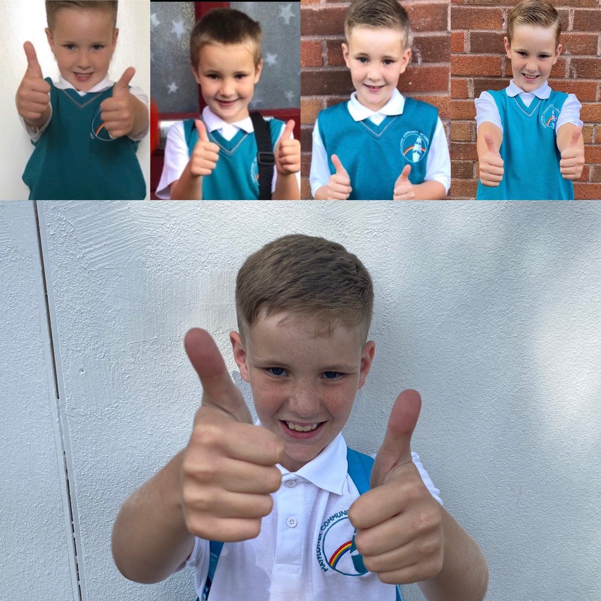 kimjDavis90's tweet photo. I didn’t manage to get a picture this morning as he was too eager to get into his class. Year 4 now!! Please stop growing up now!!! Day one done! 🥰😩🌈today was a good day, one piece of good news has complexity lofted my mood. 🥰 @pennypetersMCA @Mayflower_MCA https://t.co/Wm3Hfeu1Wg