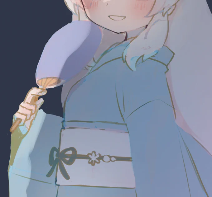 線画描くかまよう 