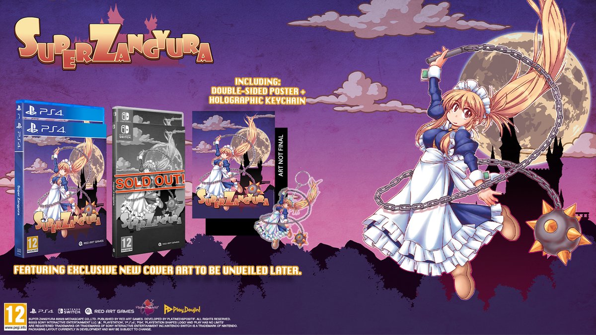 Here’s another stock update! Super Zangyura’s Switch Deluxe Edition is now SOLD OUT! Nintendo Switch Standard and PS4 Deluxe & Standard Editions can still be pre-ordered from bit.ly/SuperZangyuraR…! (New and exclusive cover art to be unveiled soon!)