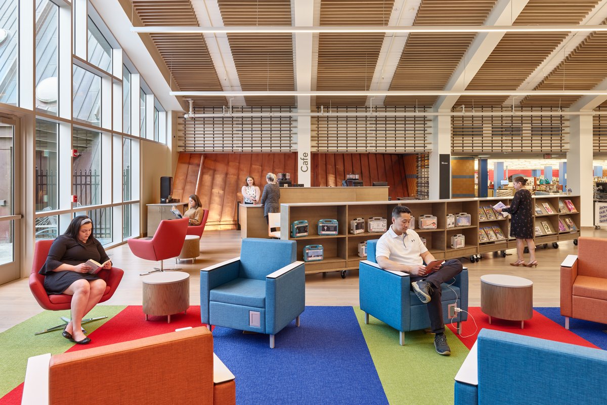 BermelloAjamil's tweet photo. The Middle Country Public Library in Centereach, New York was featured in American Library's most recent issue showcasing the year's most impressive new and renovated libraries.
Read more: https://t.co/zQJrqyzQmk https://t.co/YZ5GKPEFSb