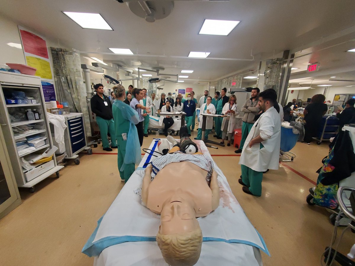 SteveWeinman's tweet photo. @sjh_nj @StJoesEM Montly Trauma Sims.  The patient survived! https://t.co/dyL18TIzbE