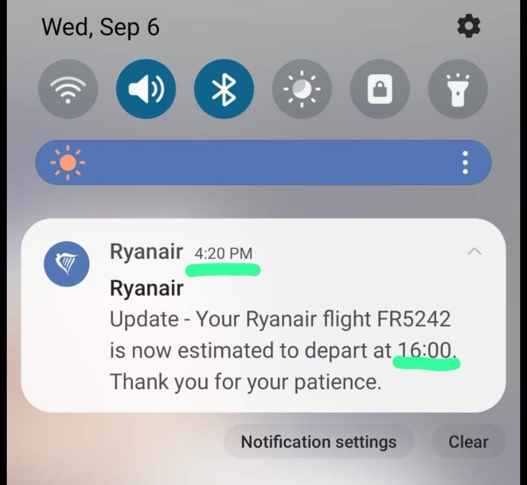 MrDaithi's tweet photo. @Ryanair well this is helpful 😠😅 2.5 hours on the Dublin runway and counting.... https://t.co/fSAyGvxJVT