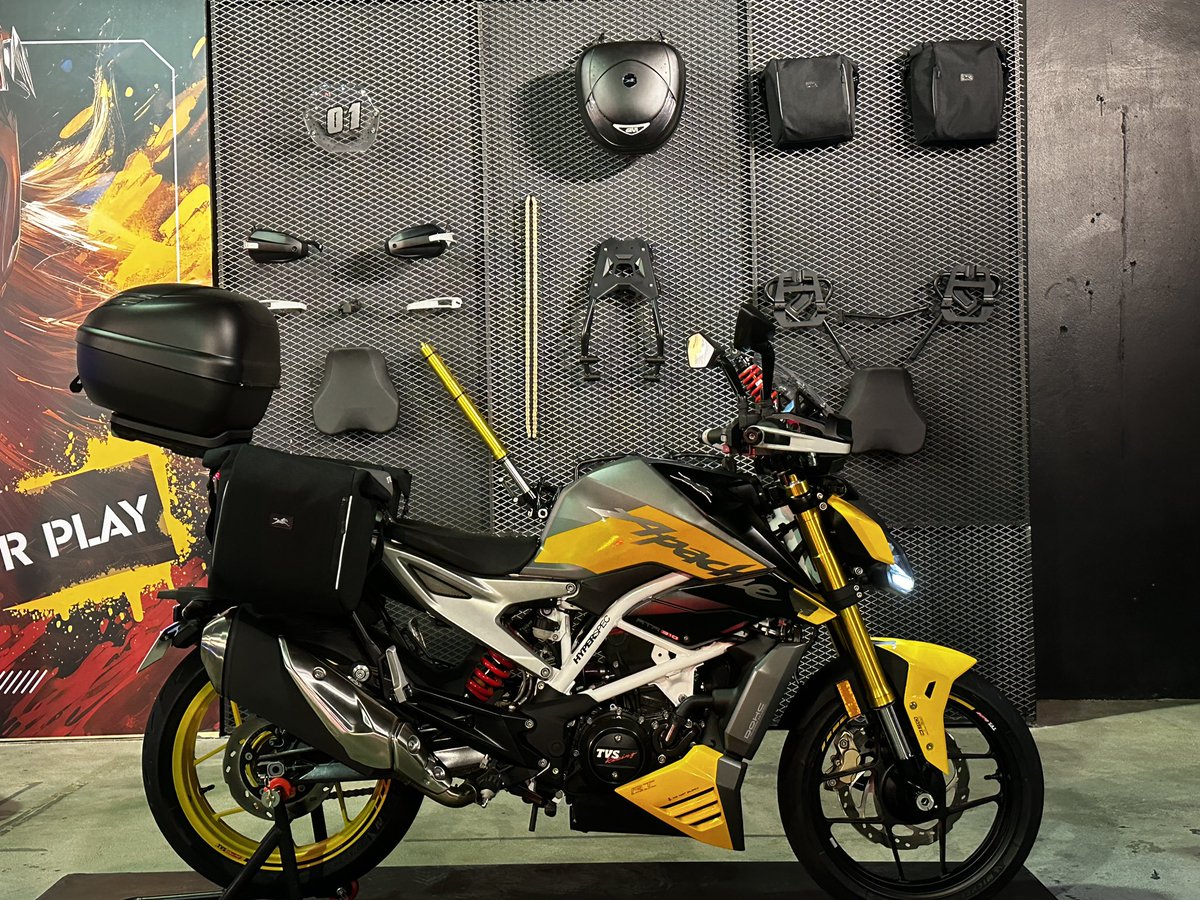 Loaded with a lot of new tech including cruise control, cooled/ heated seats &amp; cornering traction control, New TVS Apache RTR 310 was launched at the global premiere in Bangkok. Prices start from ₹2.43 lakh. BTO customisation too 
<a href="/businessline/">businessline</a> #RestlessToPlay <a href="/tvsmotorcompany/">TVS Motor Company</a>