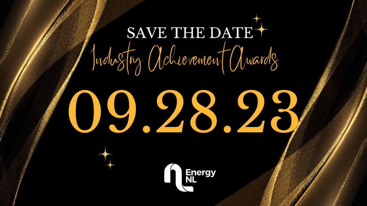 On September 28, Energy NL will recognize leaders in the NL energy industry through the Energy NL Industry Achievement Awards. This event will take place at the <a href="/DeltaStJohns/">Delta St.John's</a> from 6:00 -
10:00 p.m. 

🎟️ Tickets are now available to purchase - 
energynl.growthzoneapp.com/ap/Events/Regi…

#IAA