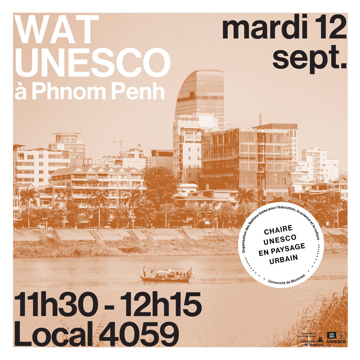 Who's ready for a new edition of the WAT UNESCO happening in #PhnomPenh, #Cambodia in 2024?
Make sure to attend next week's information session to know more about the workshop! 

👉 Addressed for masters’ students at UdeM's Faculty of Environmental Design/Aménagement only.