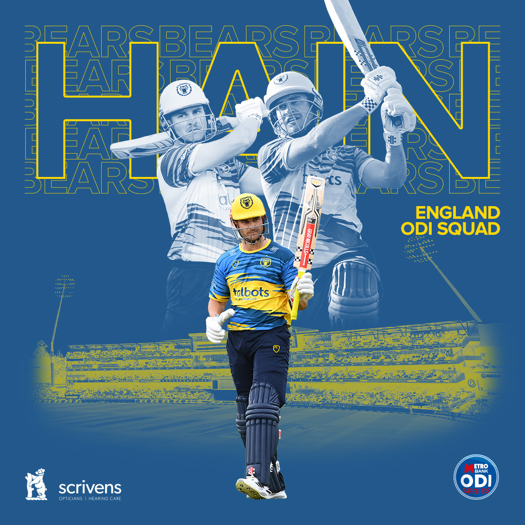 WarwickshireCCC's tweet photo. 𝗦𝗮𝗺 𝗛𝗮𝗶𝗻 𝗰𝗮𝗹𝗹𝗲𝗱-𝘂𝗽 𝗳𝗼𝗿 𝗘𝗻𝗴𝗹𝗮𝗻𝗱 𝗠𝗲𝗻'𝘀 𝗜𝗿𝗲𝗹𝗮𝗻𝗱 𝘀𝗲𝗿𝗶𝗲𝘀 🏴󠁧󠁢󠁥󠁮󠁧󠁿

Congrats, Hainy! 🤝

🐻#YouBears | #HainTrain