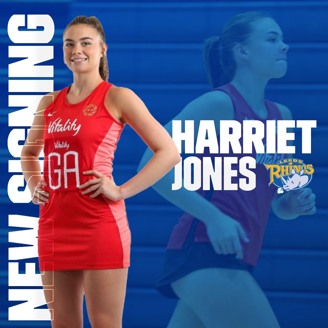 𝑅𝒾𝓈𝒾𝓃𝑔 𝒮𝓉𝒶𝓇 ✨

Future Roses player @harrietjones24 is the eleventh player signed up for the Rhinos next season after joining from @thundernetball!

More: tinyurl.com/mvxw9mmp
#SigningWindow2024 | #RhinosNetball