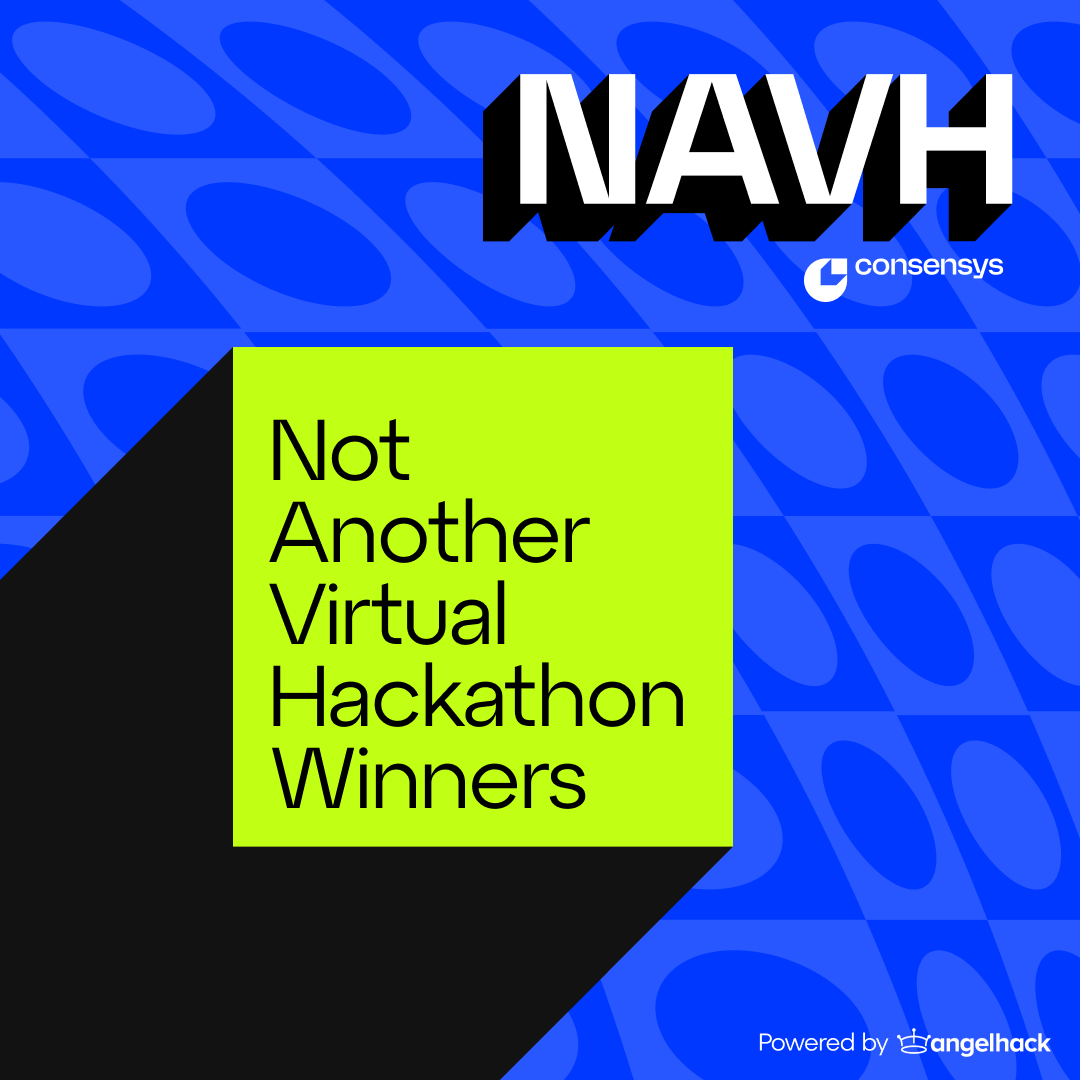 Consensys's tweet photo. 📣Congratulations to all our #NAVHack23 winners!

Thank you to all who participated, and we can't wait for the next NAVH🎉🎉🎉 https://t.co/sLEoYSrjml