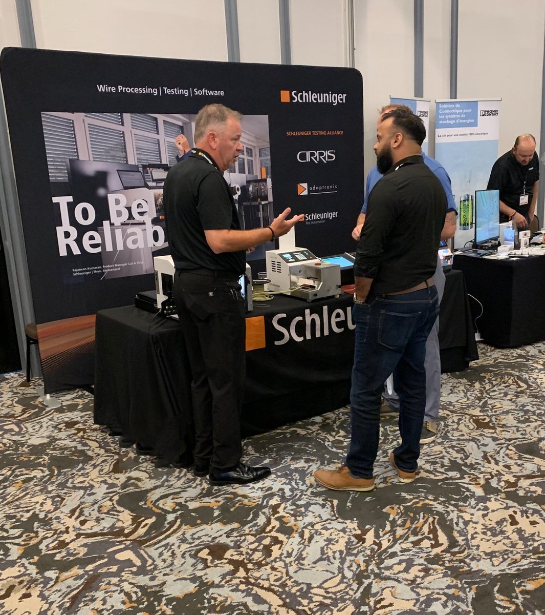 SchleunigerInc's tweet image. We&apos;re thrilled to be here at EPTECH Montreal!

If you&apos;re attending the show, don&apos;t forget to drop by the Schleuniger booth to explore a select line of wire processing solutions and connect with our Canadian sales Manager, Harry Coates!

#Tradeshow #EPTECH2023