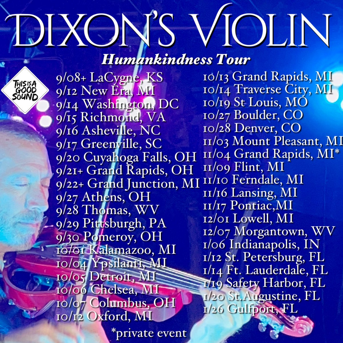 New dates added! So many miles, so many wonderful moments shared with amazing people 💖!🙏 (my #Humankindnesstour details: dixonsviolin.com)
